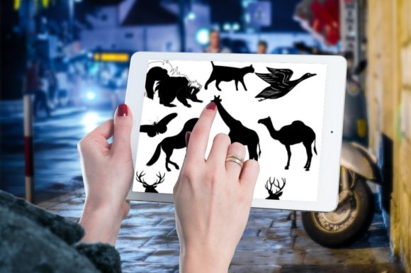 10 Beautiful Animal Brush Stamps V9