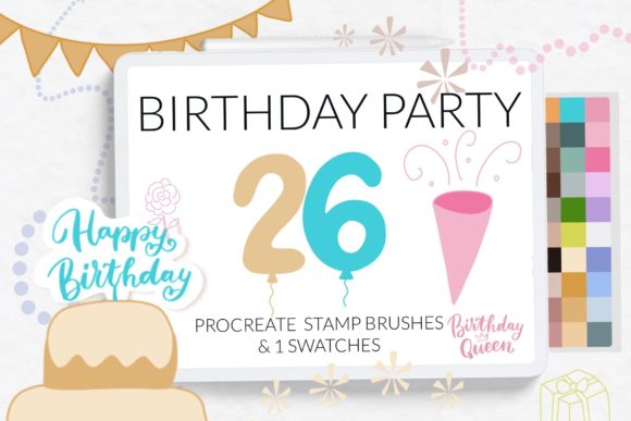 Birthday Stamps & Procreate Air Balloon: Elevate Your Digital Celebrations