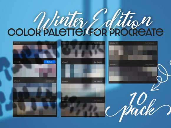 Elevating Digital Artistry: The Strategic Value of the Winter Color Palette for Procreate 10 Pa
