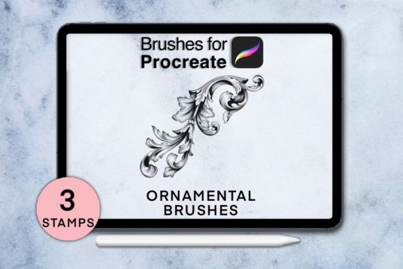 Evaluating the 3 Ornamental Procreate Stamps for Digital Design
