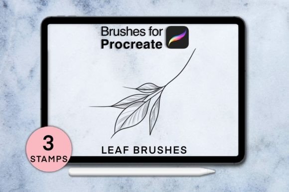Integrating 3 Leaf Procreate Stamps Session 4 into Your Digital Illustration Workflow