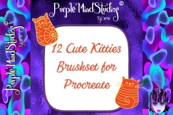 Integrating the Cute Kitties Stamps Brushset for Procreate into Your Digital Design Workflow