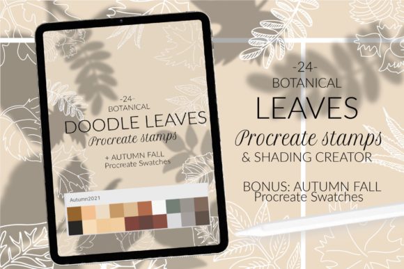Leaves Stamps for Procreate: Foliage Sha Guide
