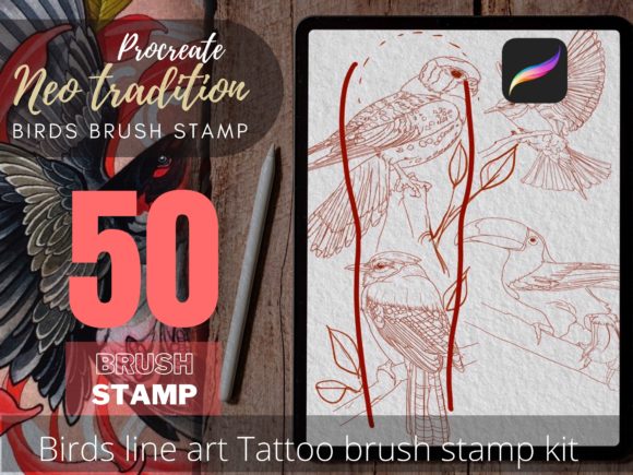 Mastering Avian Ink: A Practical Guide to the Bird Tattoo Stencil Line Art Brush Stamp