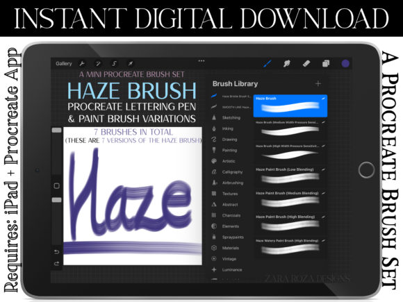 Mastering Digital Texture with the Haze Mini Procreate Marker Paint Brush