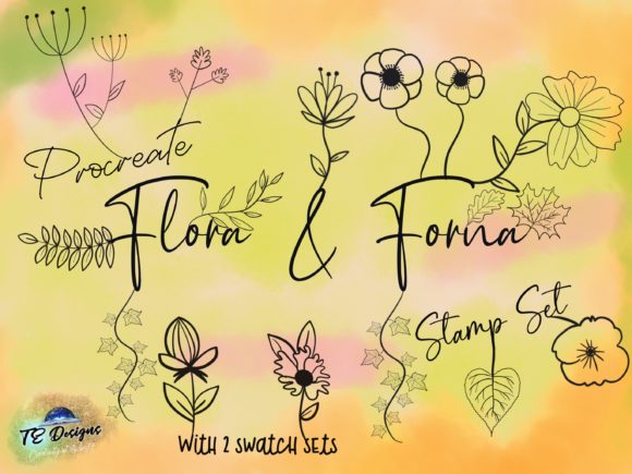 Spring Lettering with Procreate Flora Forna Kit
