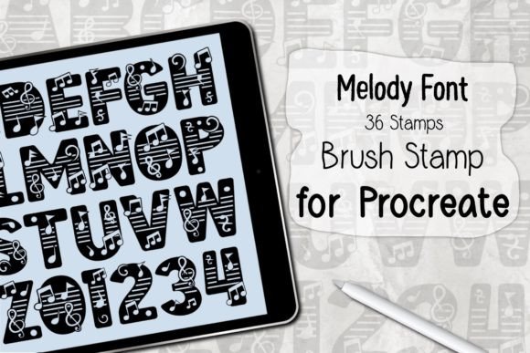Streamline Your Digital Design Workflow with the Melody Font Procreate Brush Stamp