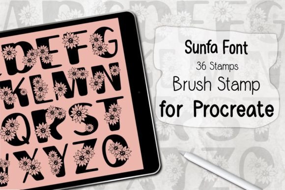 Streamline Your Digital Design Workflow with the Sunfa Font Procreate Brush Stamp