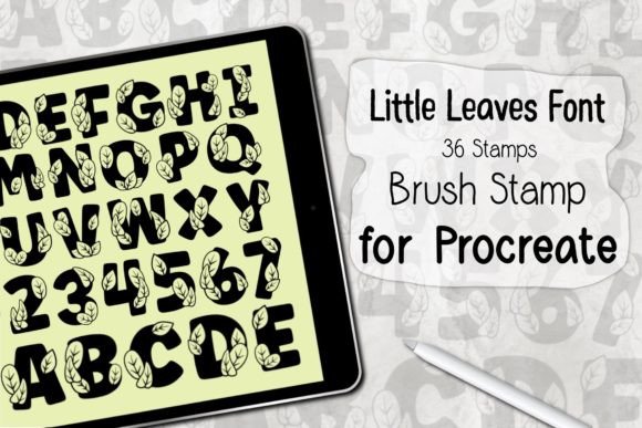 Transforming Digital Design with the Little Leaves Font Procreate Brush Set