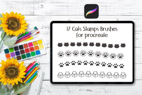 Unlocking Creative Potential with 17 Cat Stamp Brush for Procreate