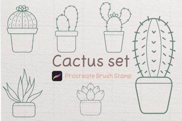 Unlocking Creative Potential with the Procreate Brush Stamp Cactus Set