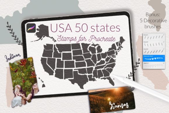 USA Map Stamps for Procreate: A Practical Guide to Digital Cartography Tools