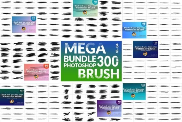 Watercolor Brush Bundle 04: A Digital Artist’s Essential